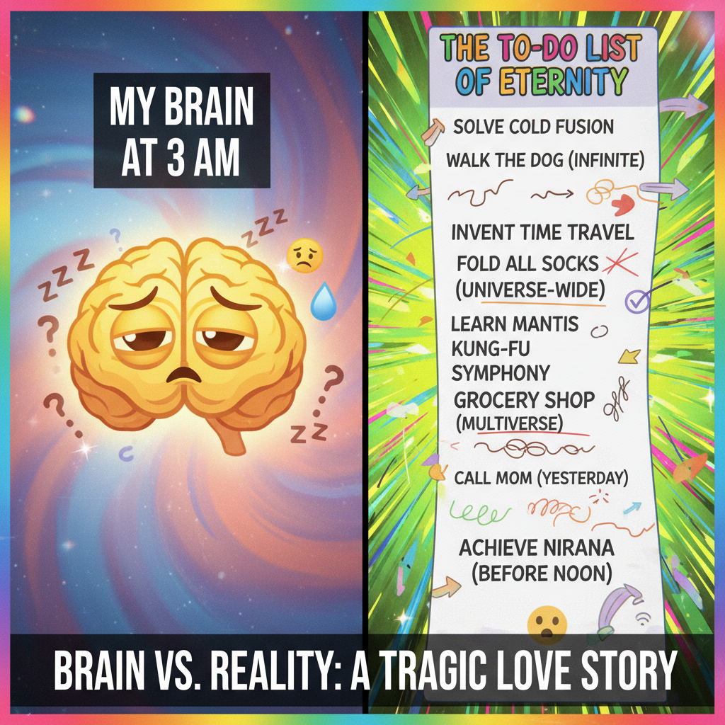 My brain on Monday morning vs. my to-do list. It's a battle I always lose.