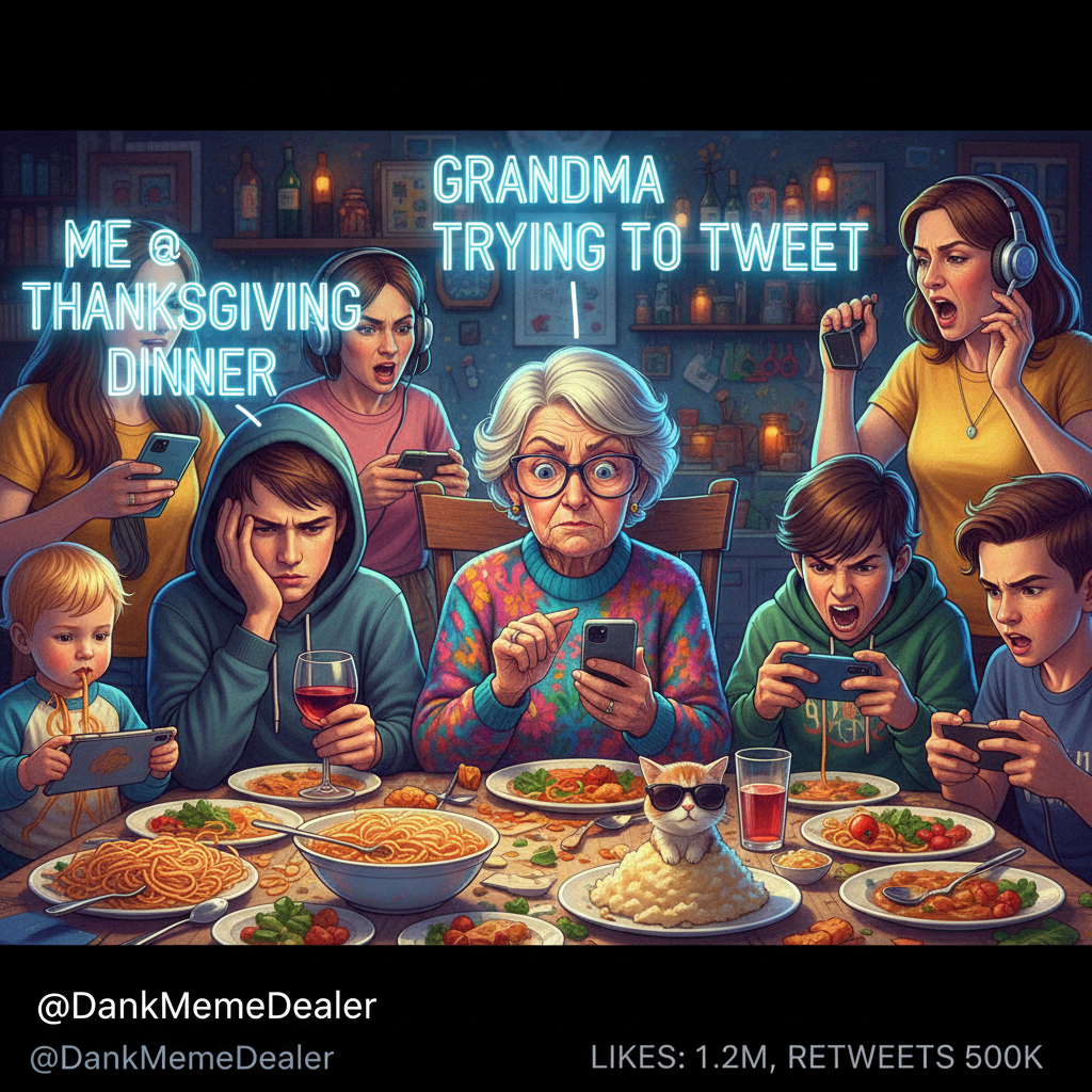 Grandma just asked if my phone can 'make the internet go faster'. Send help. And wine. 🍷