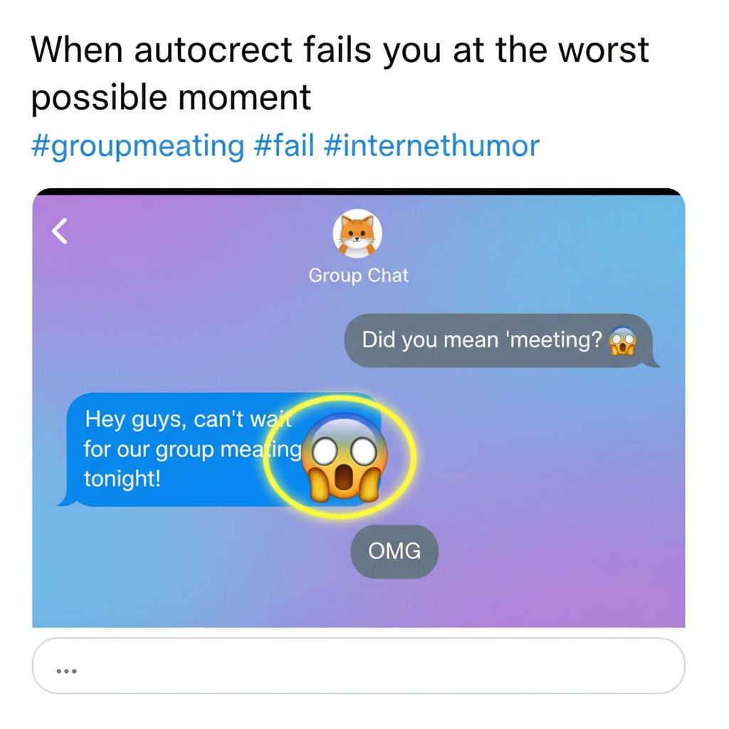 Autocorrect changed 'meeting' to 'meating'. My boss now thinks I'm a cannibal.