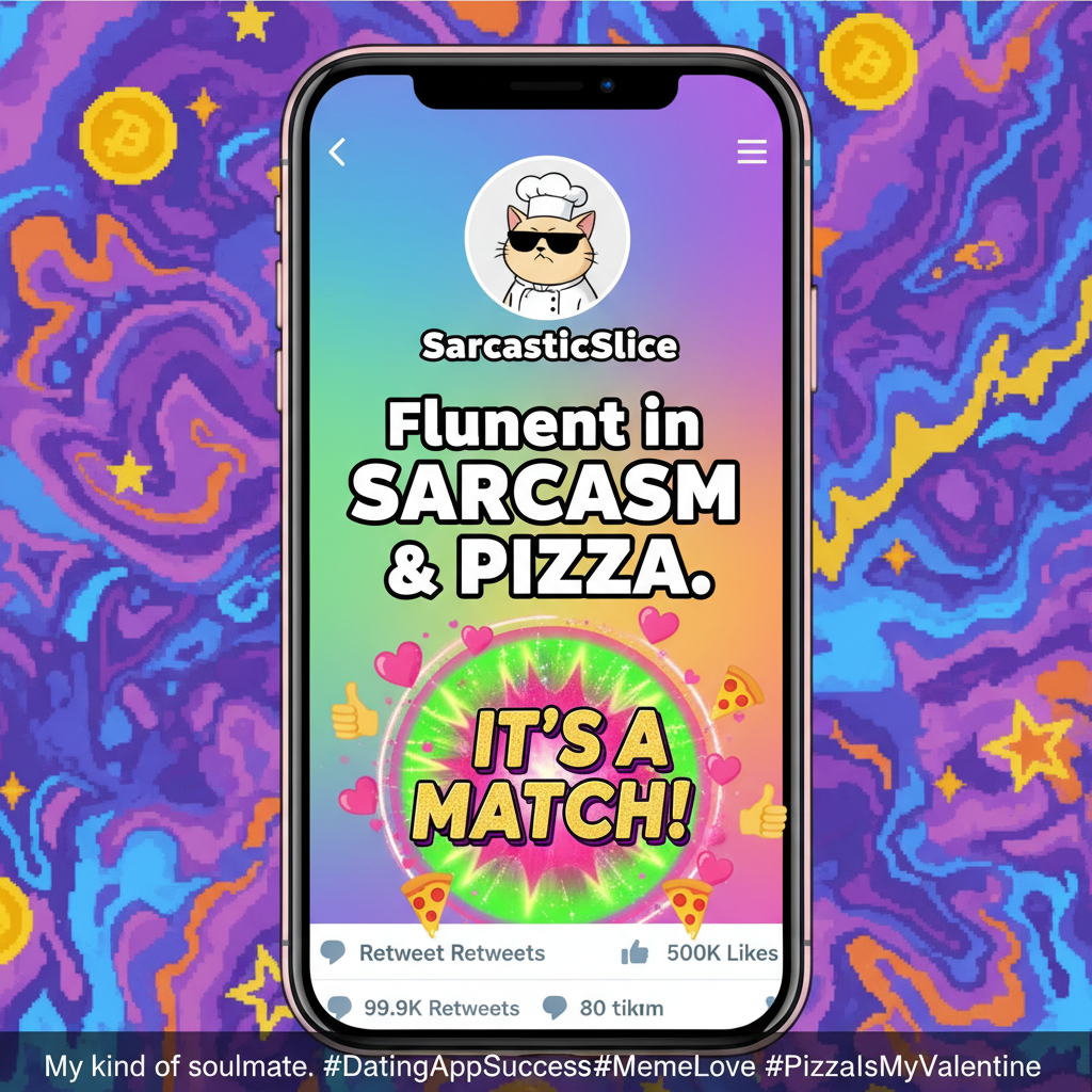 Just matched with someone whose bio is 'fluent in sarcasm & pizza'. My soulmate?