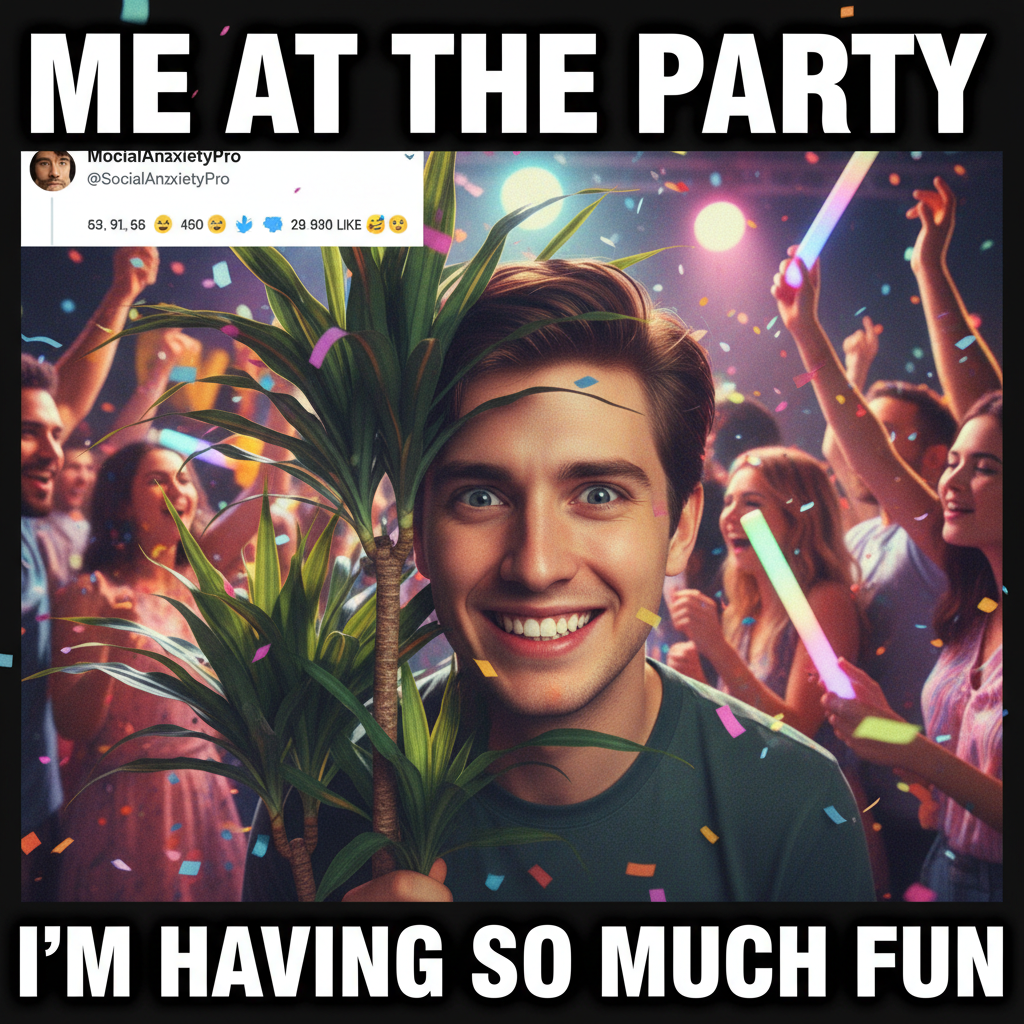 Introvert at a party: 'I've recharged my social battery for 3 years for this 15-minute interaction.'