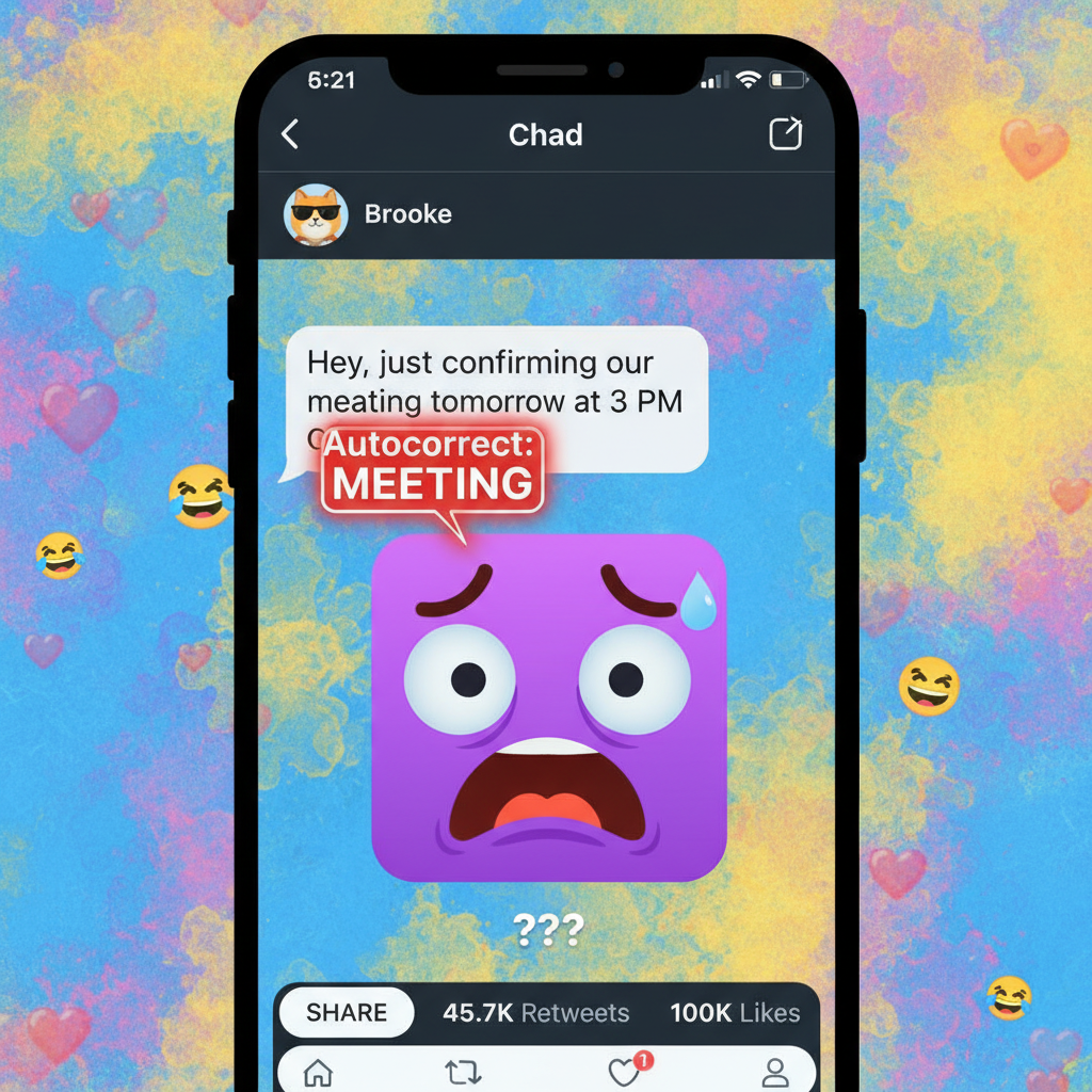 Autocorrect changed 'meeting' to 'meating'. Now my boss thinks I'm a cannibal. Send help.
