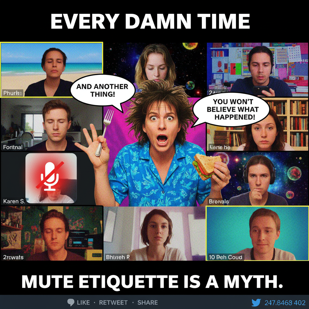 My mic was off for 10 minutes during a Zoom meeting. I gave a TED Talk to myself.