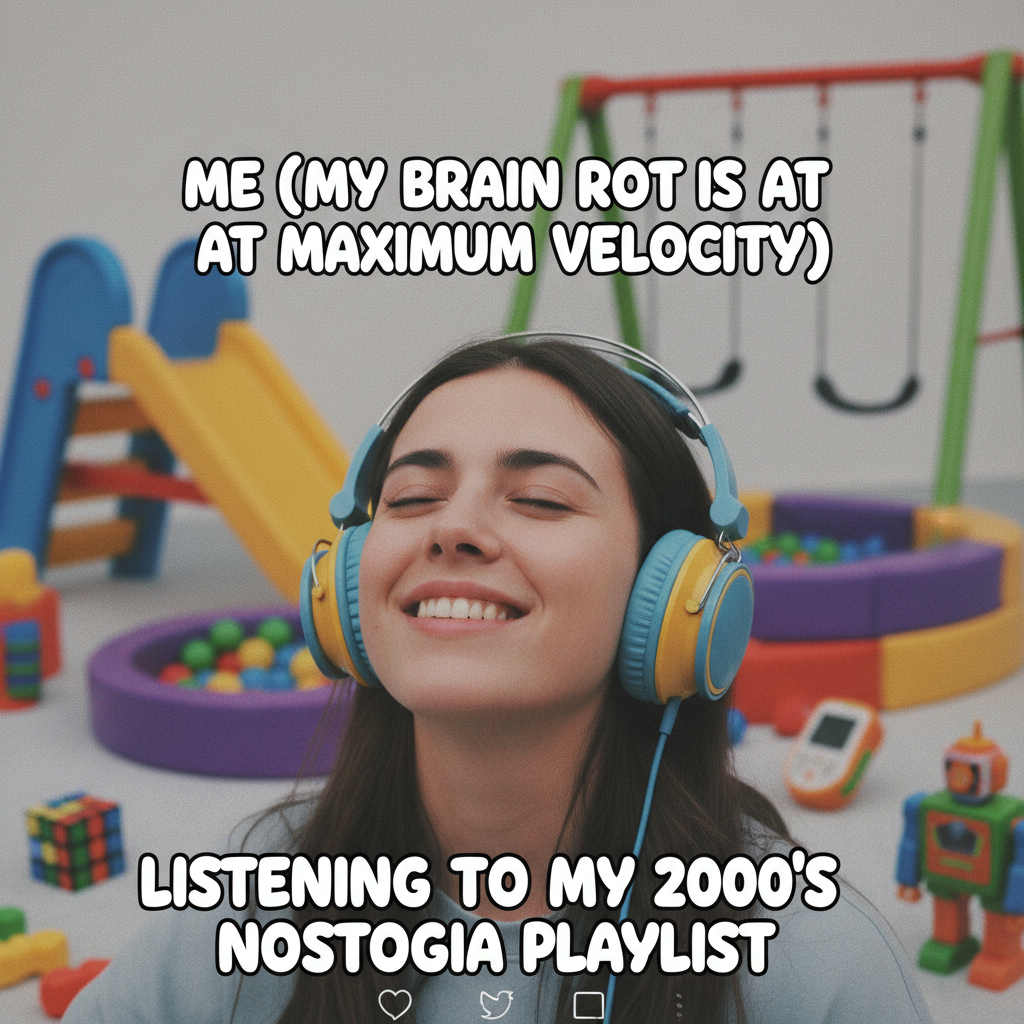 Hearing that one song from your childhood and suddenly you're 8 again, no responsibilities.