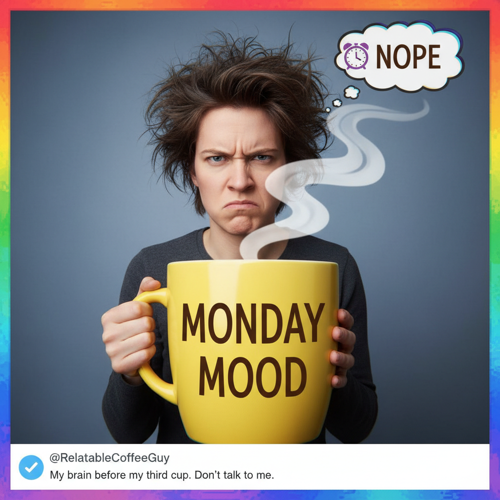 My blood type is coffee. My personality is 'don't talk to me before my first cup.'