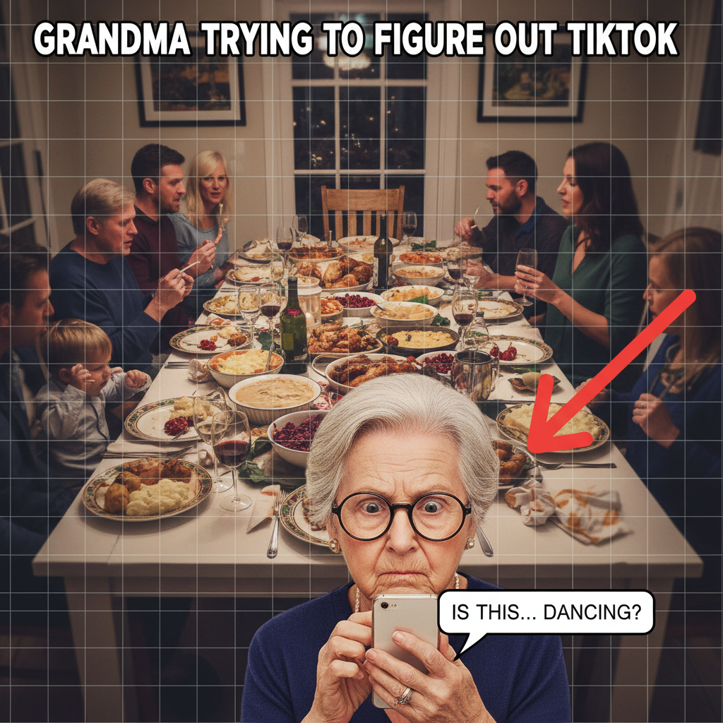 Grandma just asked if my phone can 'make calls to the future.' Send wine.