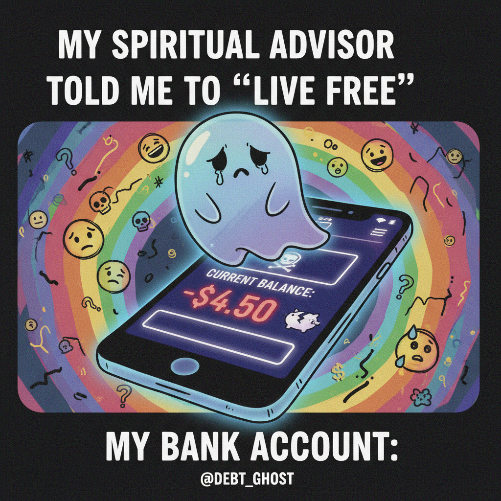 Just paid my bills. My bank account now identifies as a ghost.