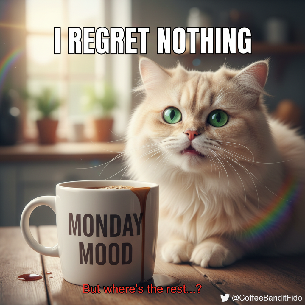 My pet just sneezed directly into my coffee. Guess it's their coffee now.