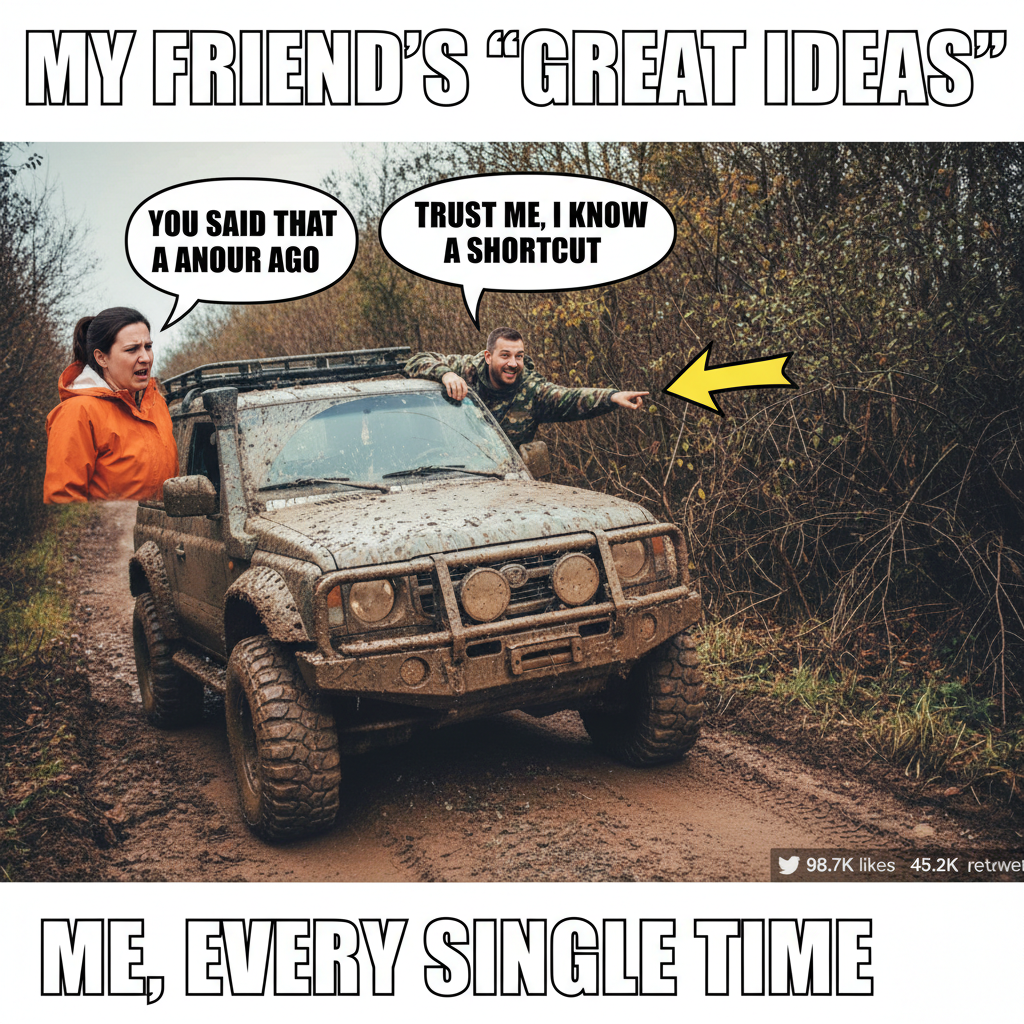 Road trip rule #1: Never trust the person who says 'I know a shortcut.'