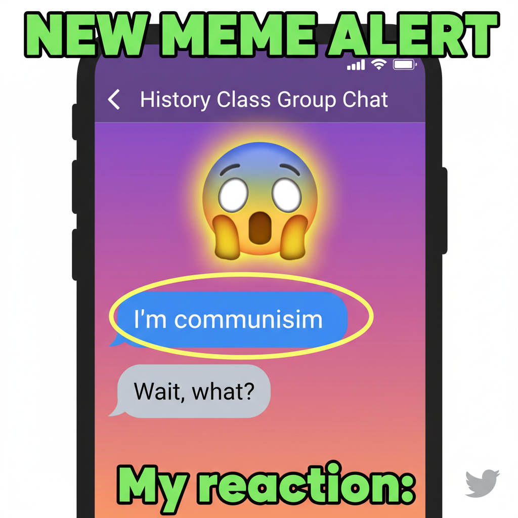 Autocorrect changing 'I'm coming' to 'I'm communism.' My boss is gonna love this.