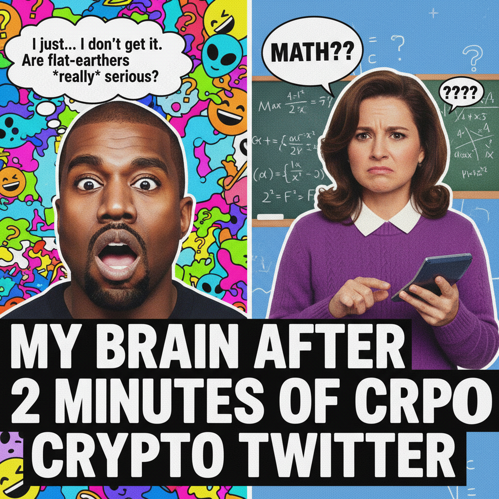 When you hear a celebrity say something wild and your face is the 'confused math lady' meme.