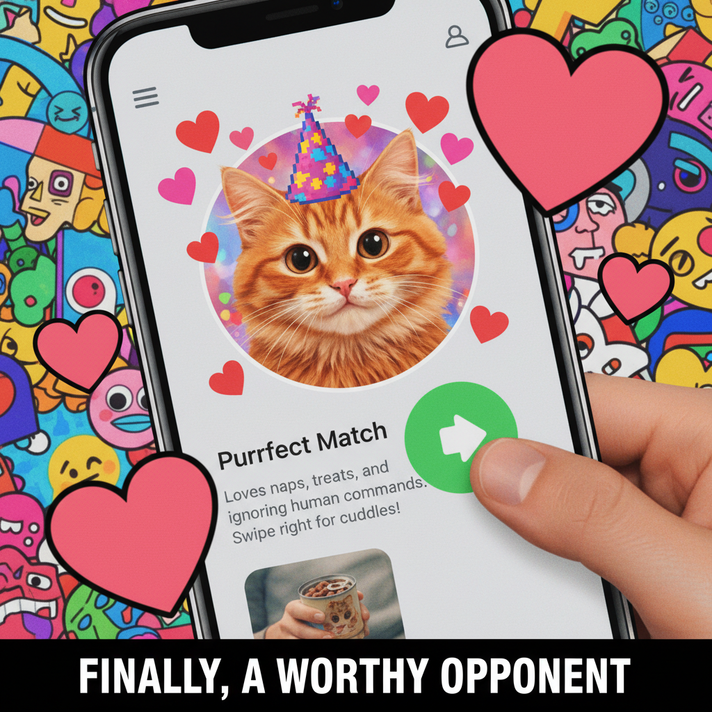 Matched with someone who only posts pics with their cat. I'm marrying the cat.