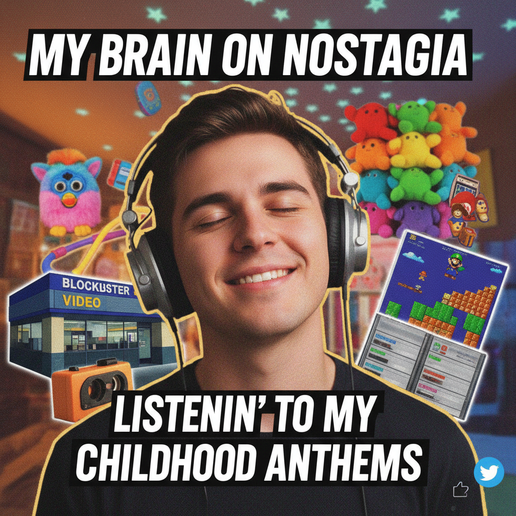Hearing that one song from childhood that instantly unlocks 10 years of memories.