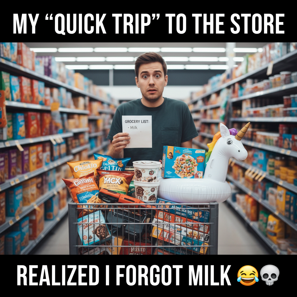 Adulting is just making a grocery list and then buying everything but the things on the list.