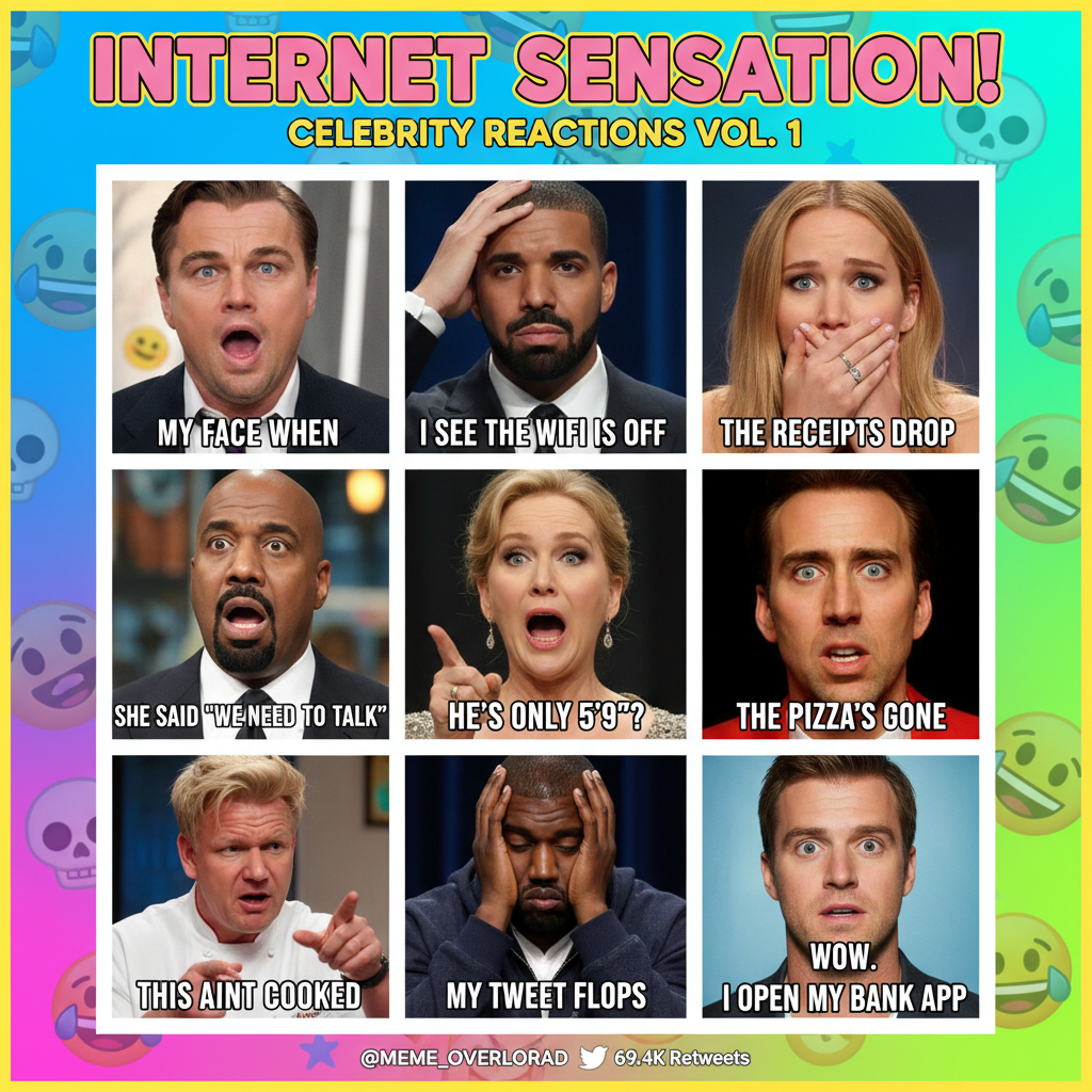 When the internet finds out your favorite celeb used Comic Sans. The collective gasp.