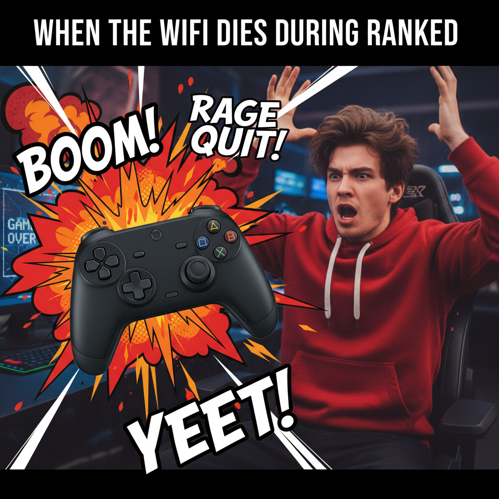 My controller just flew across the room. It wasn't my fault, the game cheated!
