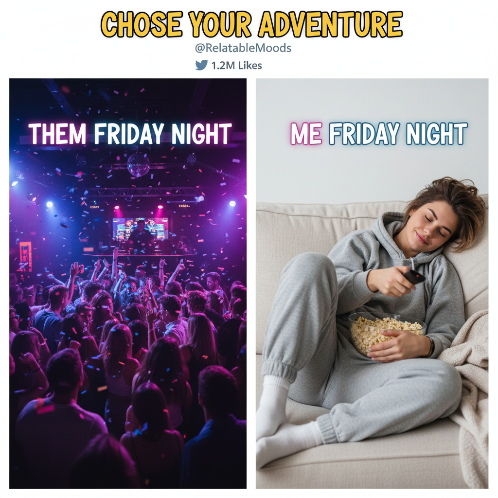Friday night plans: clubbing. Friday night reality: debating if I should put on PJs now or later.