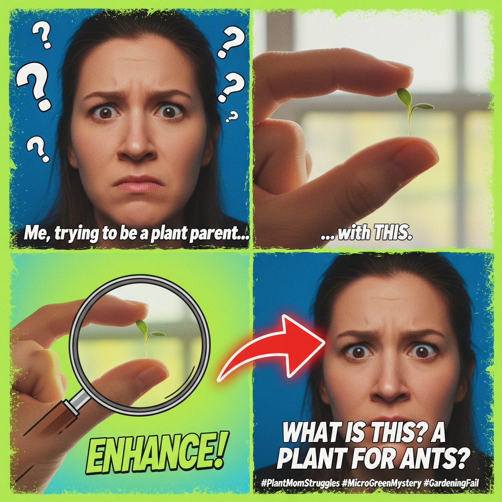 Bought a 'miniature' plant online. It's smaller than my thumb. I've been bamboozled.