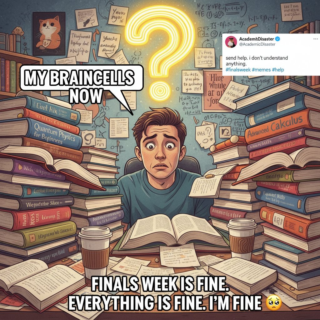 My brain during exam season: 'Did I study this? Or did I dream I studied this?'