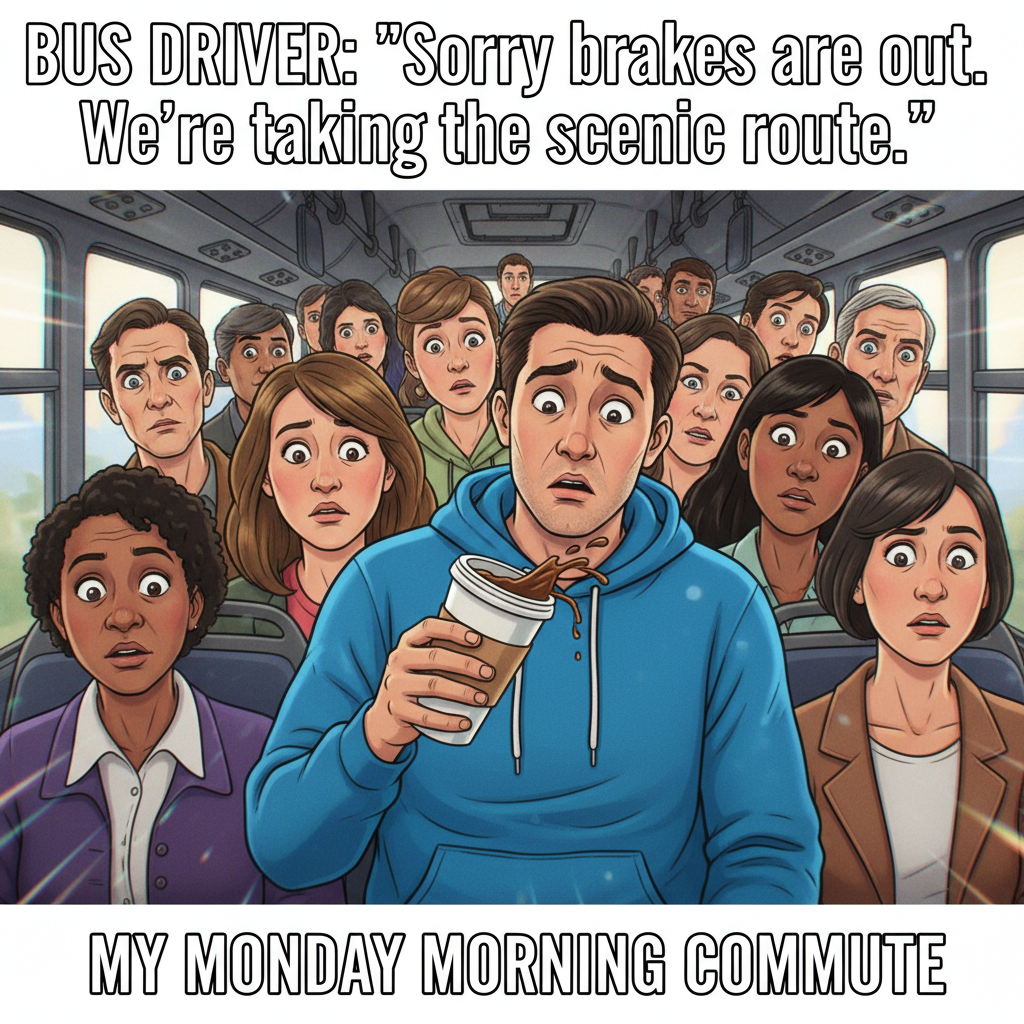Public transport is just a social experiment to see how much chaos we can endure. #BusLife