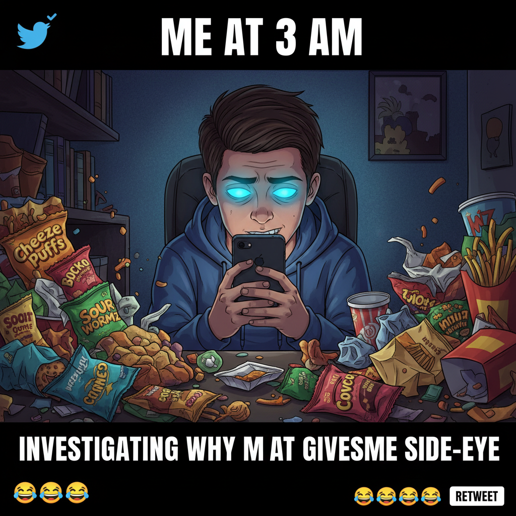 Me: 'Just 5 more minutes on TikTok.' *5 hours later* My life choices are questionable.