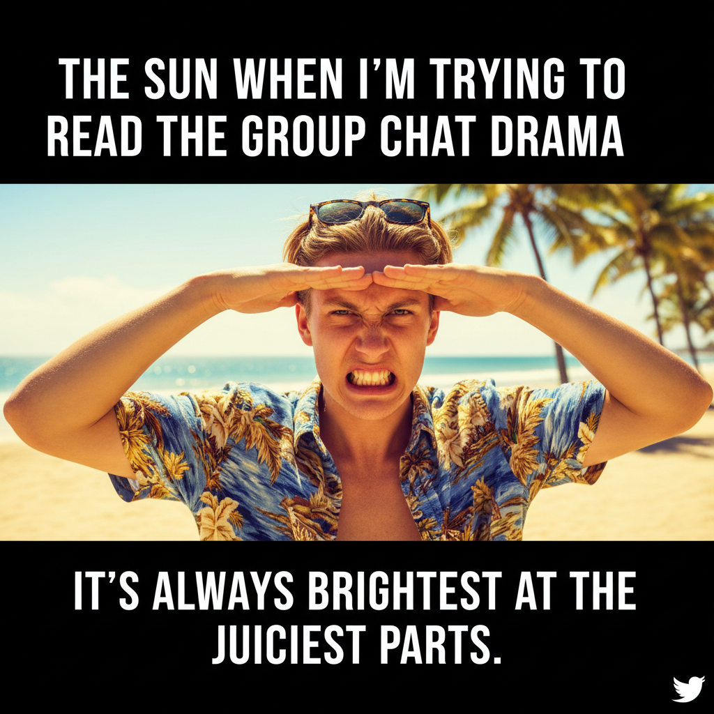 It's 70 degrees and sunny, but someone *will* complain it's 'too bright.' #WeatherComplaints