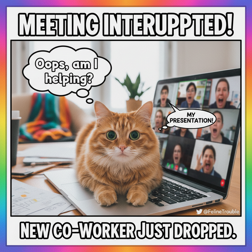 My cat just walked across my keyboard and shared my screen with 50 colleagues. I'm fine. This is fine.