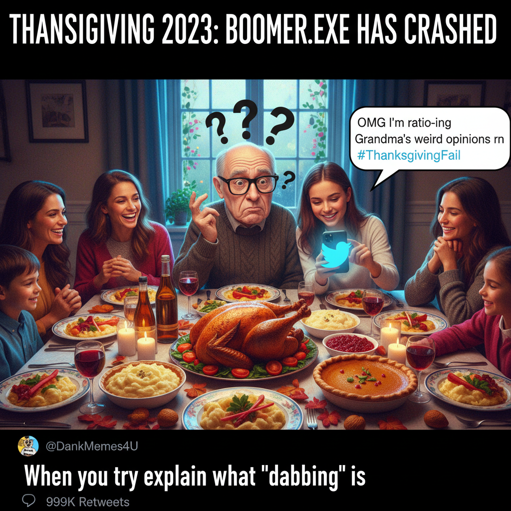 My aunt just asked if I'm 'still doing that internet thing' at Thanksgiving dinner. Bless her heart.