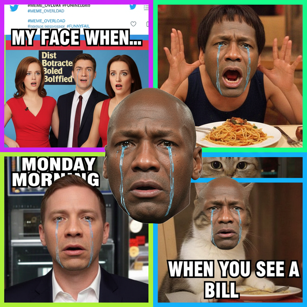 When the celebrity meme reaction is more iconic than the original event. We're living in a simulation.
