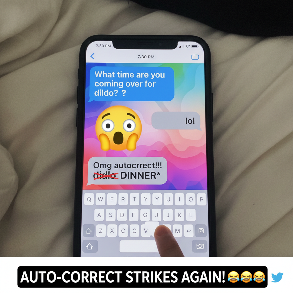 My phone just tried to autocorrect 'dinner' to 'dildo'. I'm never texting again. #TechFail