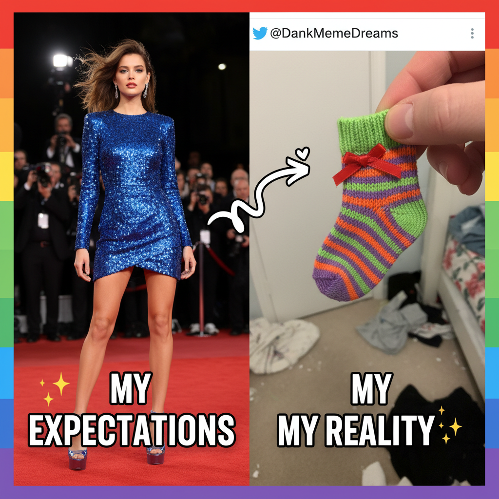 Ordered a 'chic mini dress', got a doll's sock. My online shopping addiction is a problem. #ShoppingRegret