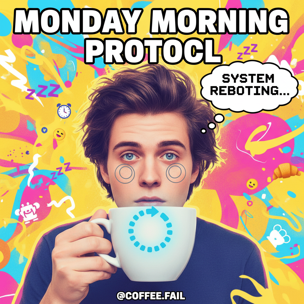 My Monday morning mood is still buffering. Please wait.