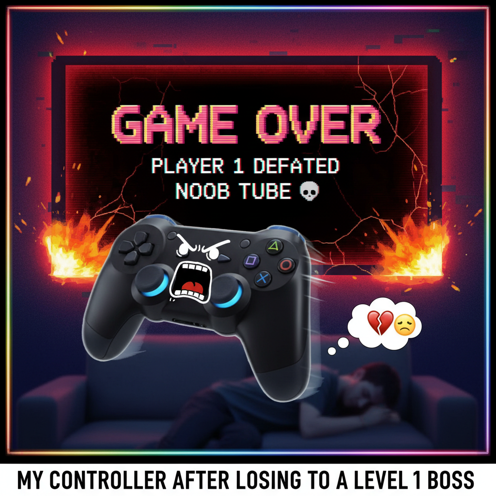 My controller just flew across the room. It wasn't my fault, the game cheated!