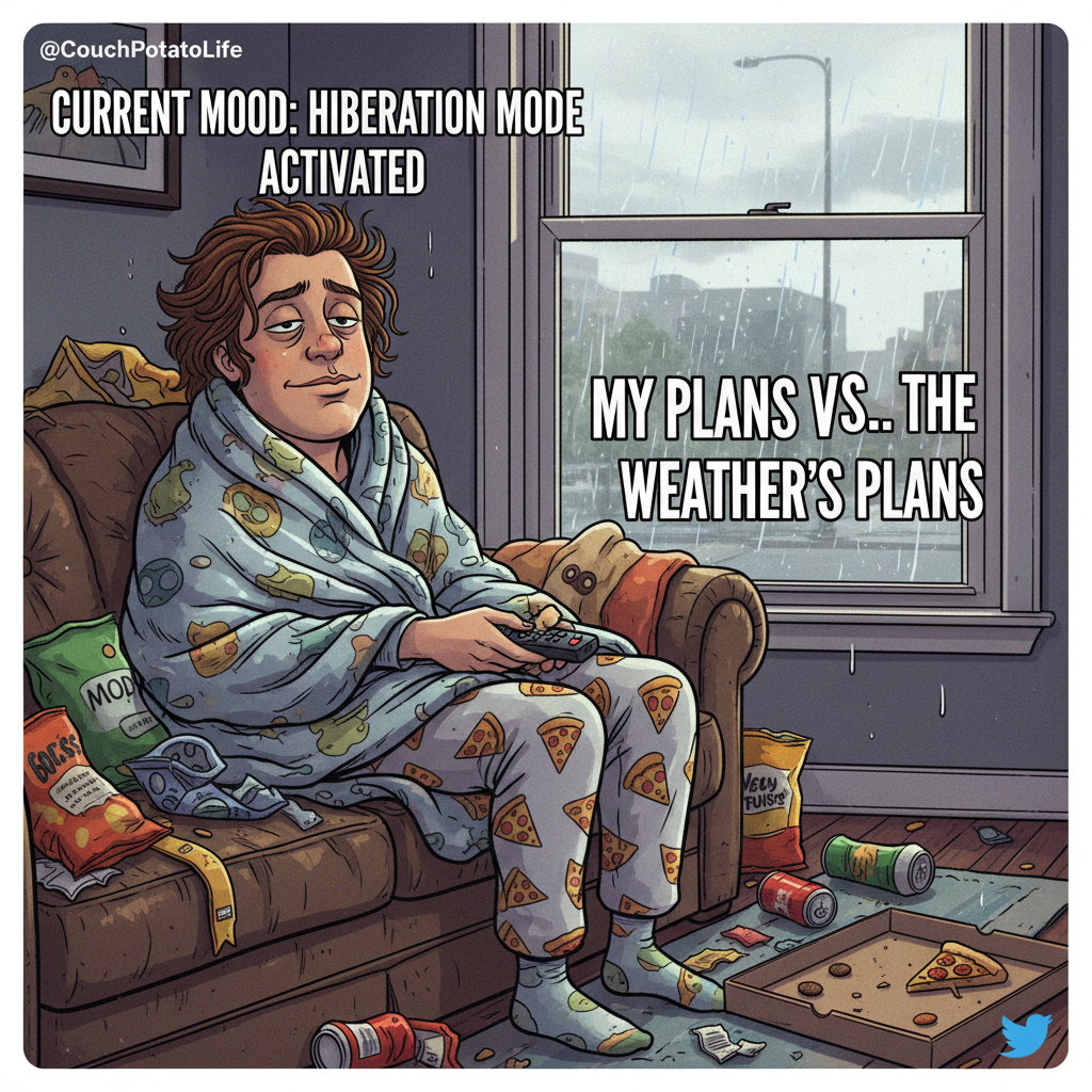Seasonal depression is just my body's way of telling me to hibernate and eat snacks.