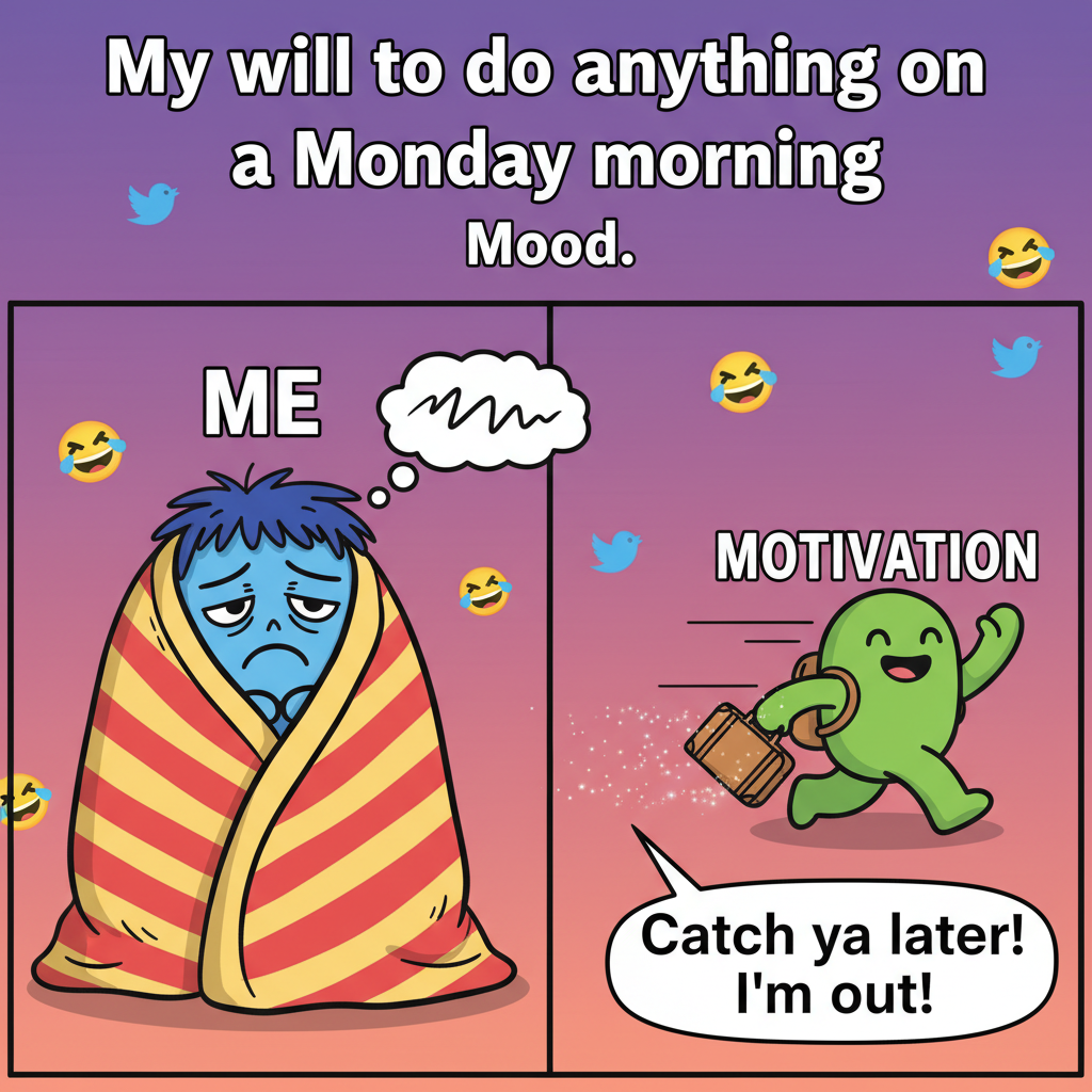 My seasonal depression just filed for divorce from my motivation. It got full custody.
