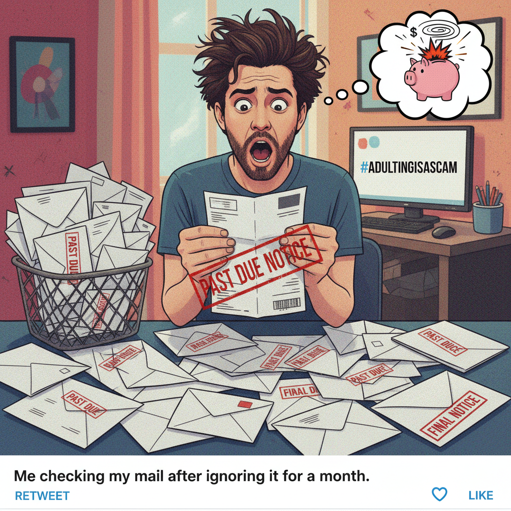 Just paid a bill I forgot about. Adulting is basically a surprise subscription service for stress.