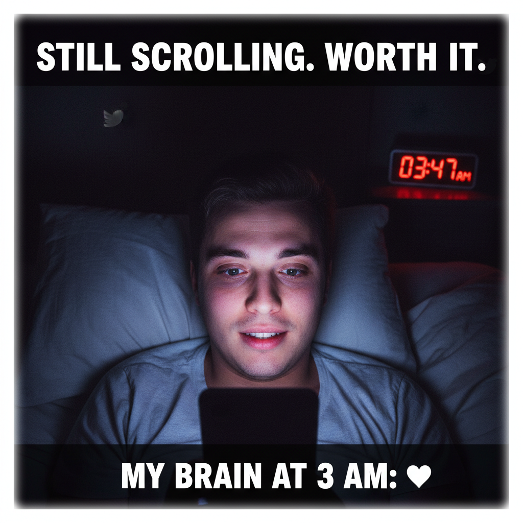 Me: 'Just 5 more minutes on TikTok.' *3 hours later* My brain: 'Did you know sloths can hold their breath for 40 mins?'