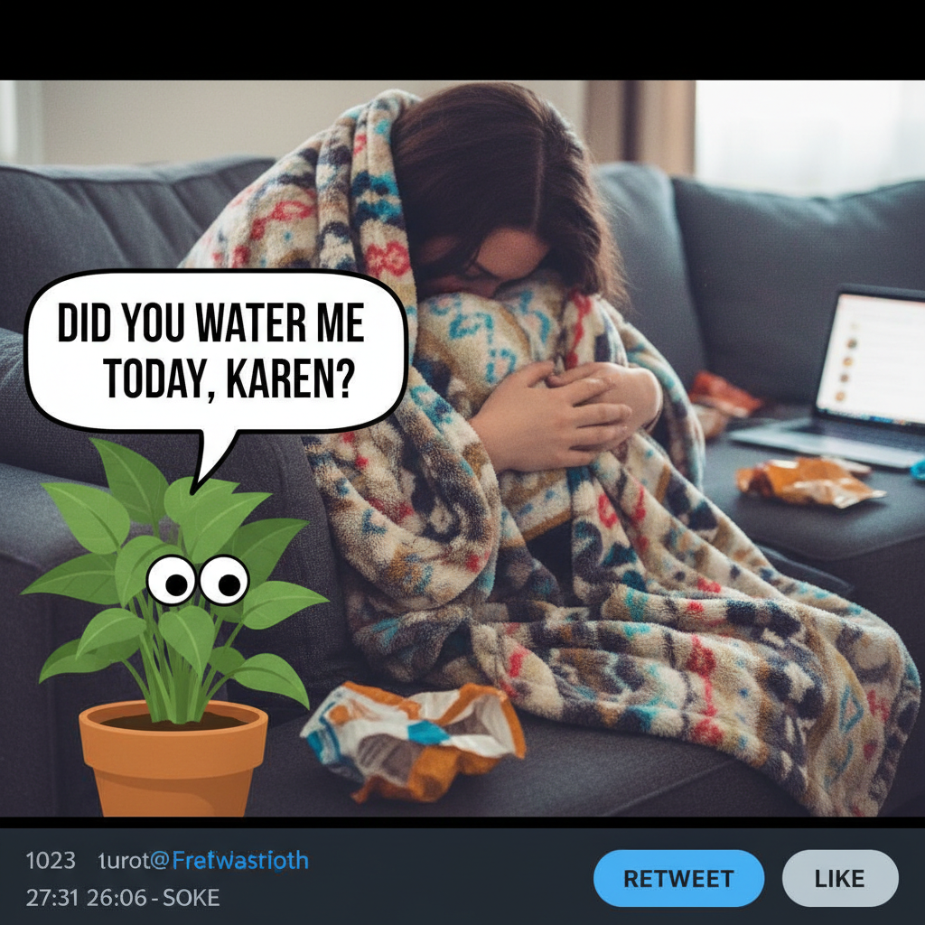 Seasonal depression hitting so hard I'm convinced my plants are judging my life choices.