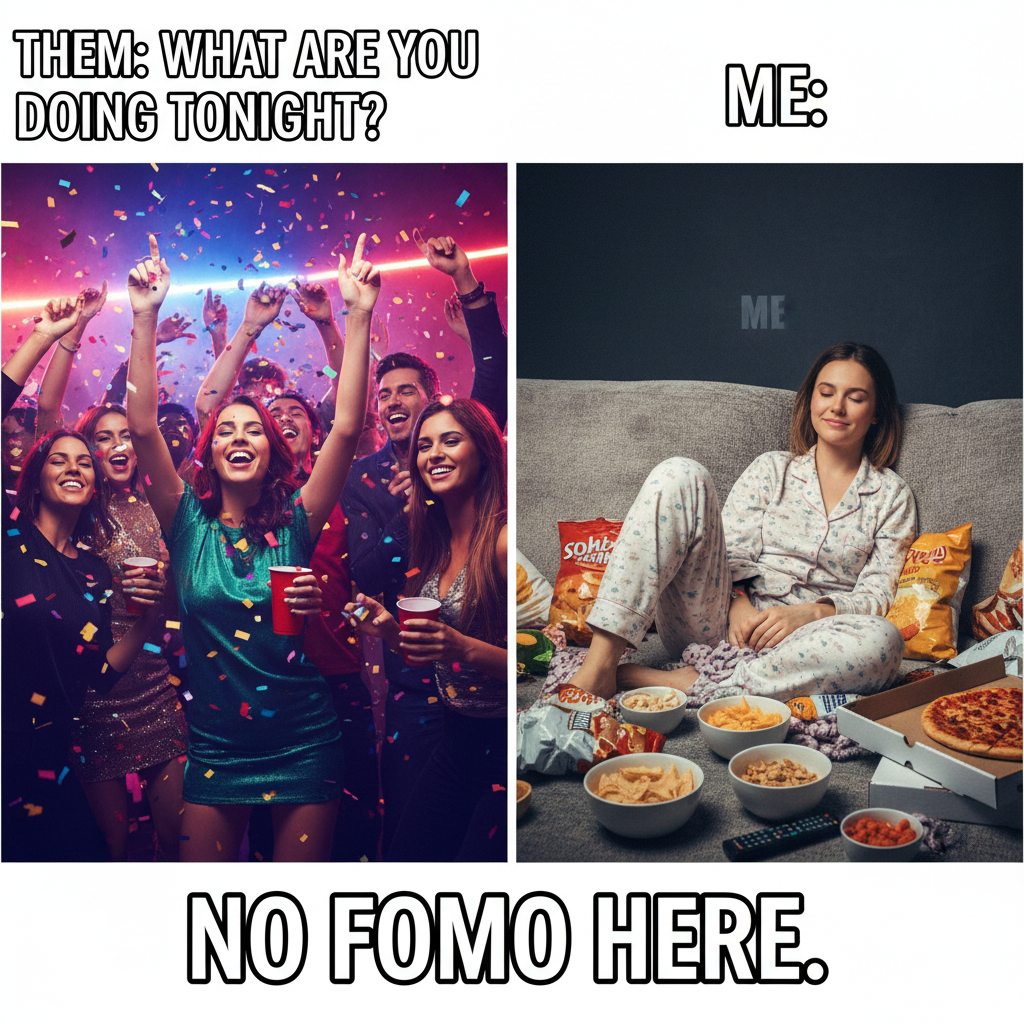 Friday night plans: wild adventures! Friday night reality: wild adventures... in my pajamas, with snacks.