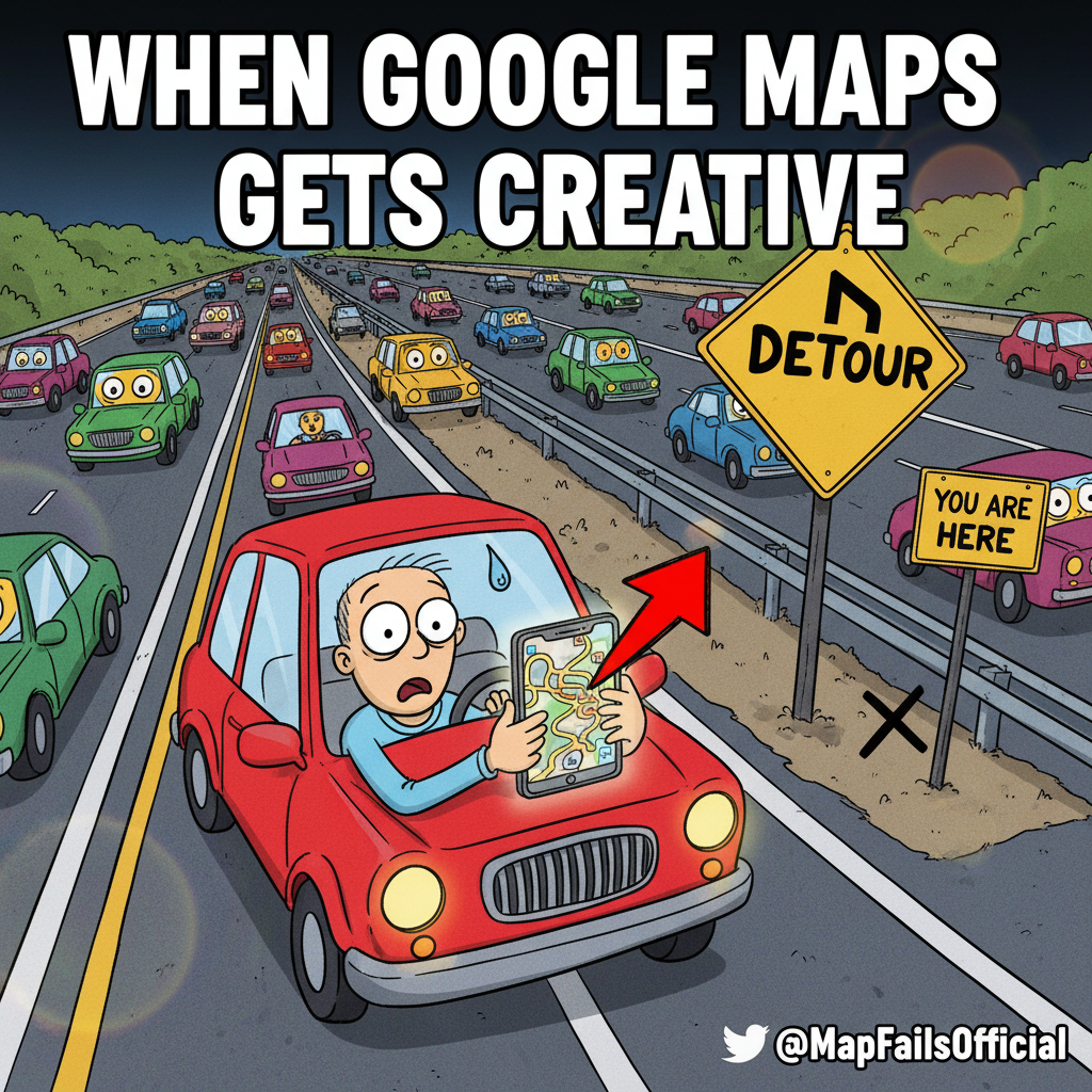 GPS: 'Turn left.' Me, already in the wrong lane: 'Challenge accepted.' #RoadTripFails