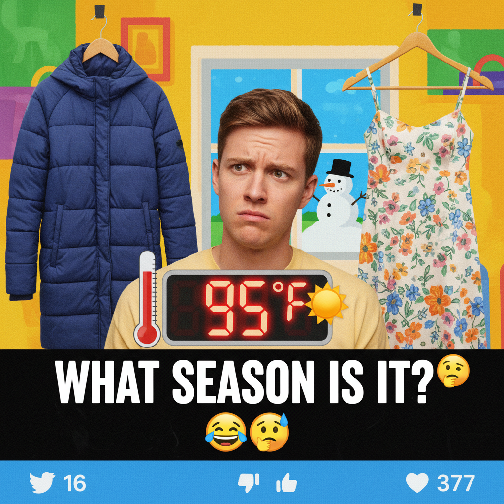 It's 75°F in February. My seasonal wardrobe is having an identity crisis.