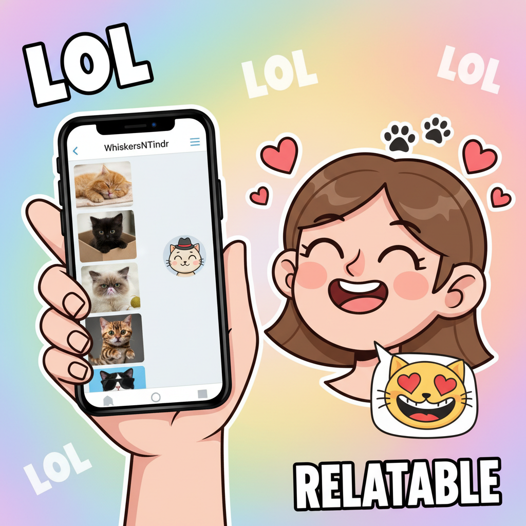 Matched with someone who only sent pics of their cat. 10/10, would swipe right again. #DatingAppWins