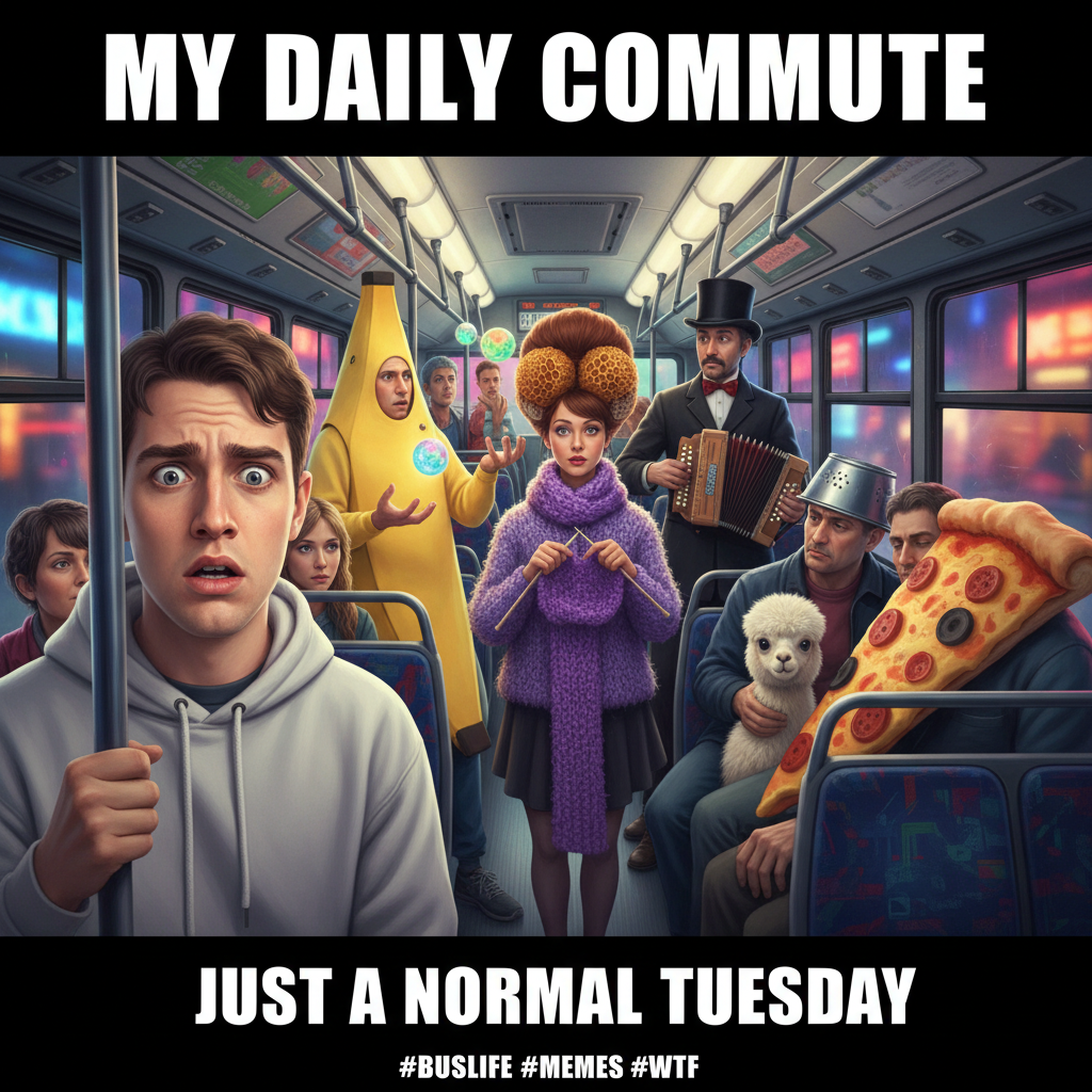 Public transport is just a mobile social experiment. The things I've seen... 🫠