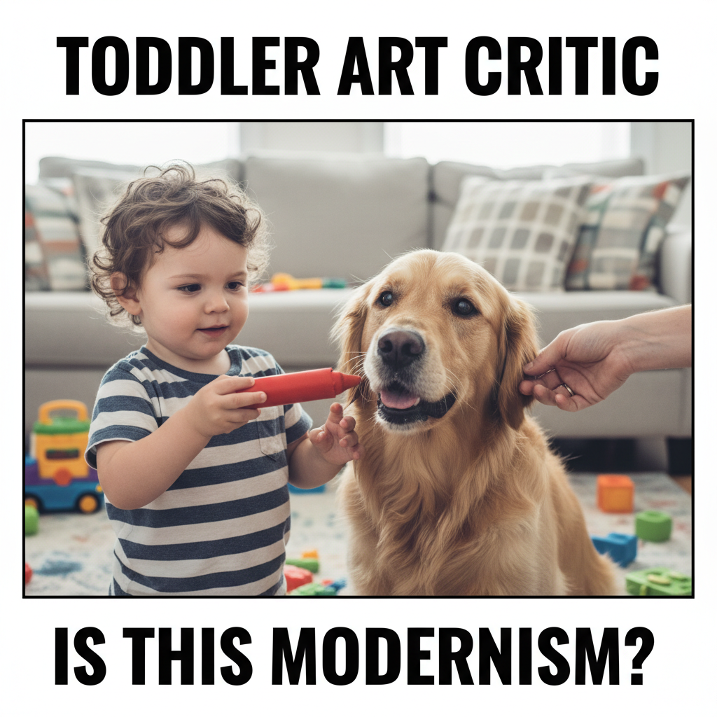 Just found my kid trying to 'feed' the dog a crayon. Parenting is 90% supervision, 10% chaos.