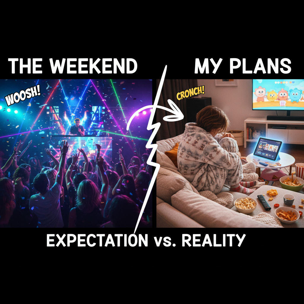 Friday night plans: clubbing. Friday night reality: PJs, snacks, and a documentary.