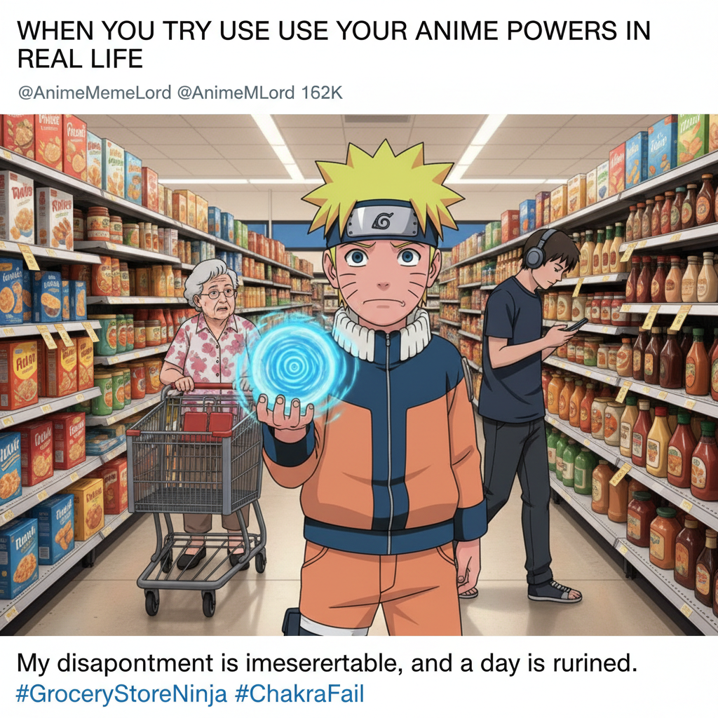 Me trying to use anime logic in real life situations. It never works. #AnimeIRL