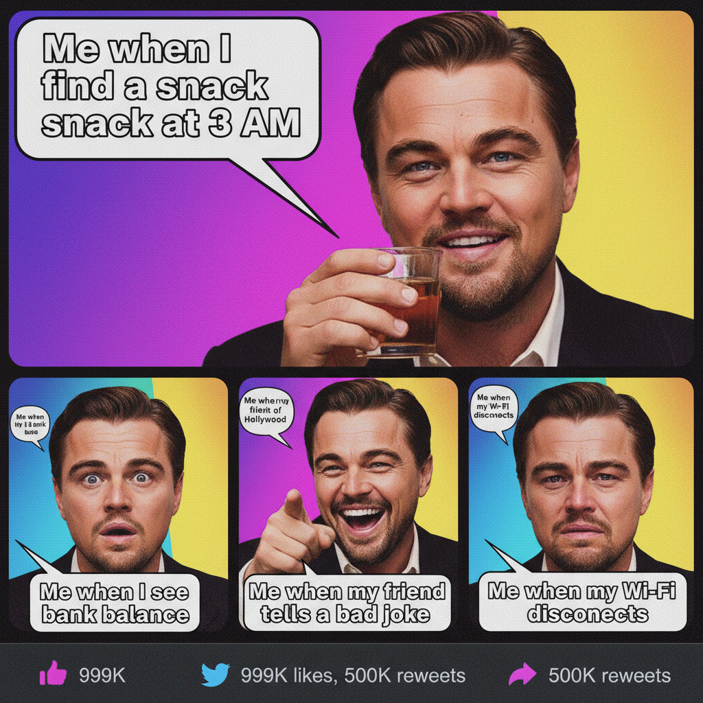When a celebrity's reaction becomes the perfect meme for literally everything. Iconic. #MemeMagic
