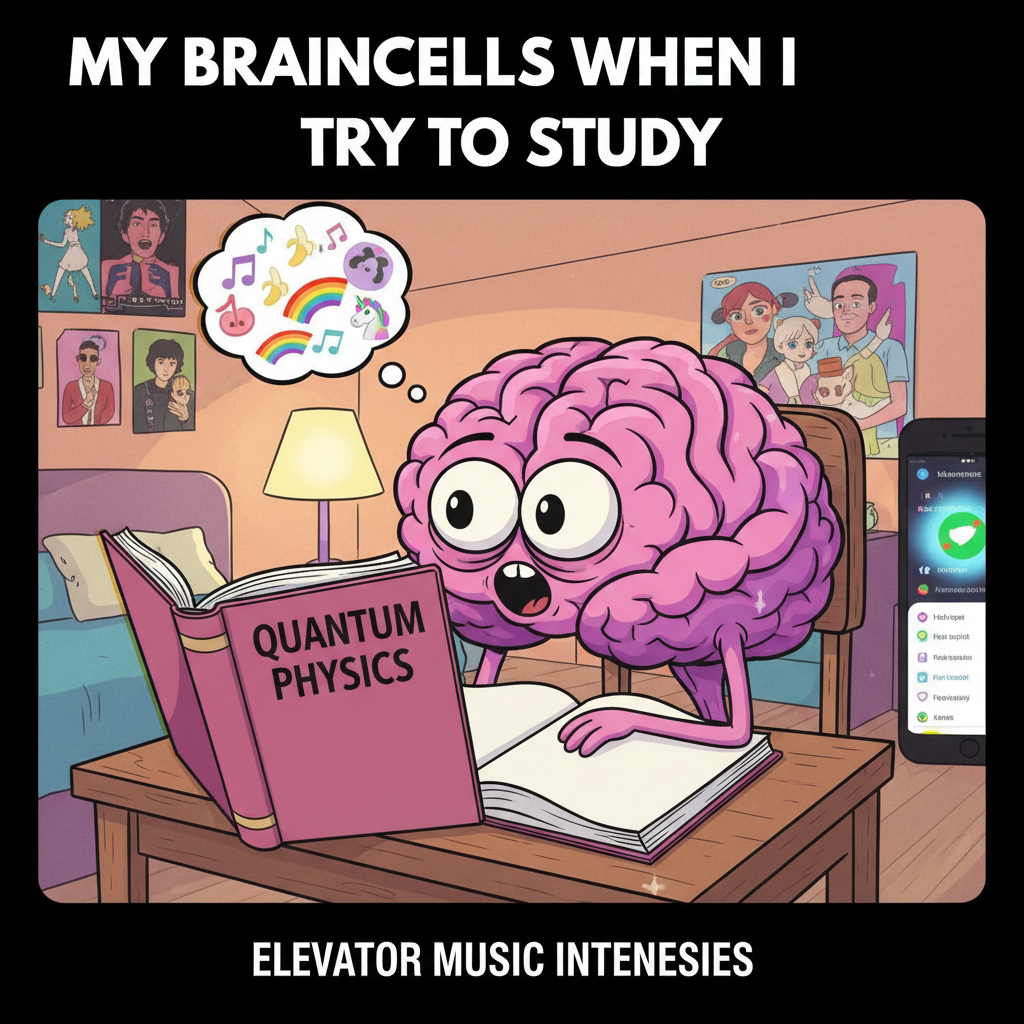 My brain during exam season: *elevator music playing*