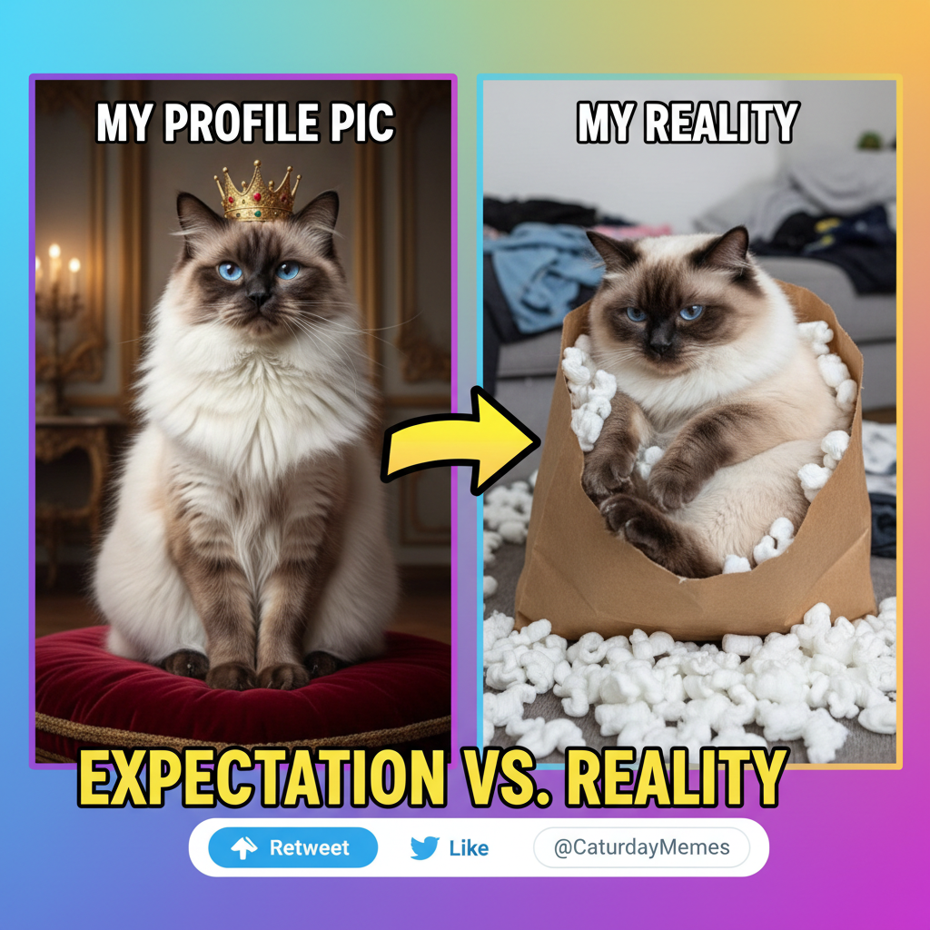 My pet is either a majestic creature or a furry potato. No in-between.