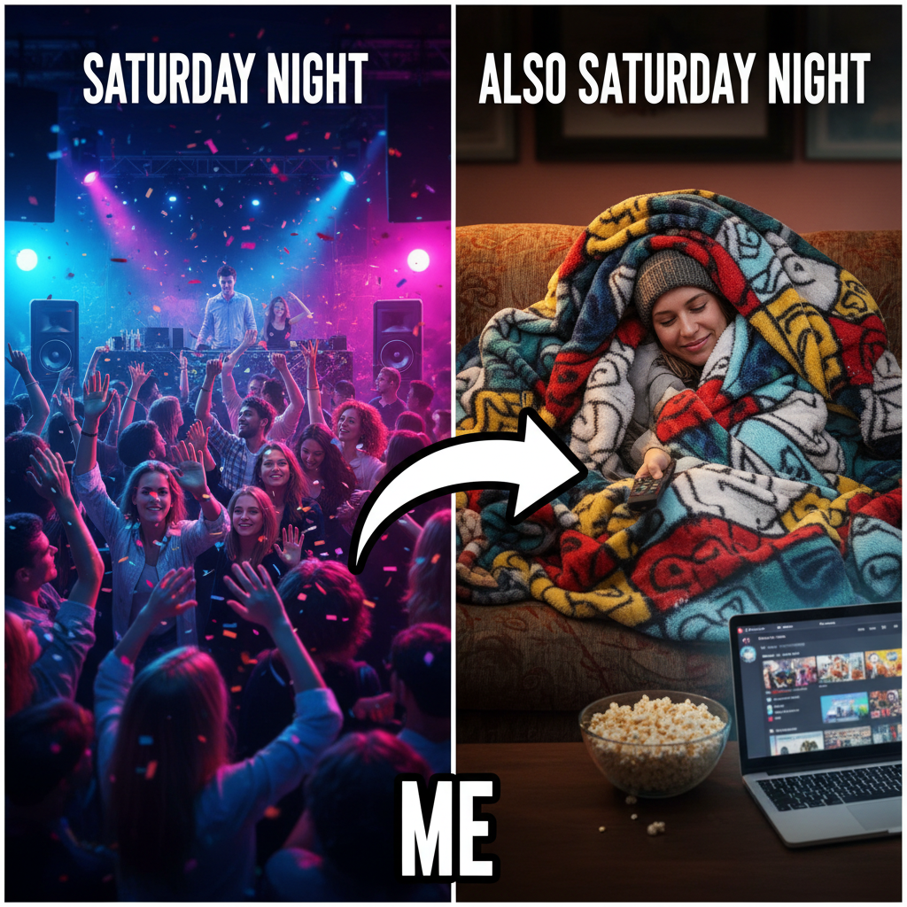 My Friday night plans: clubbing. My Friday night reality: debating if I need a second blanket.